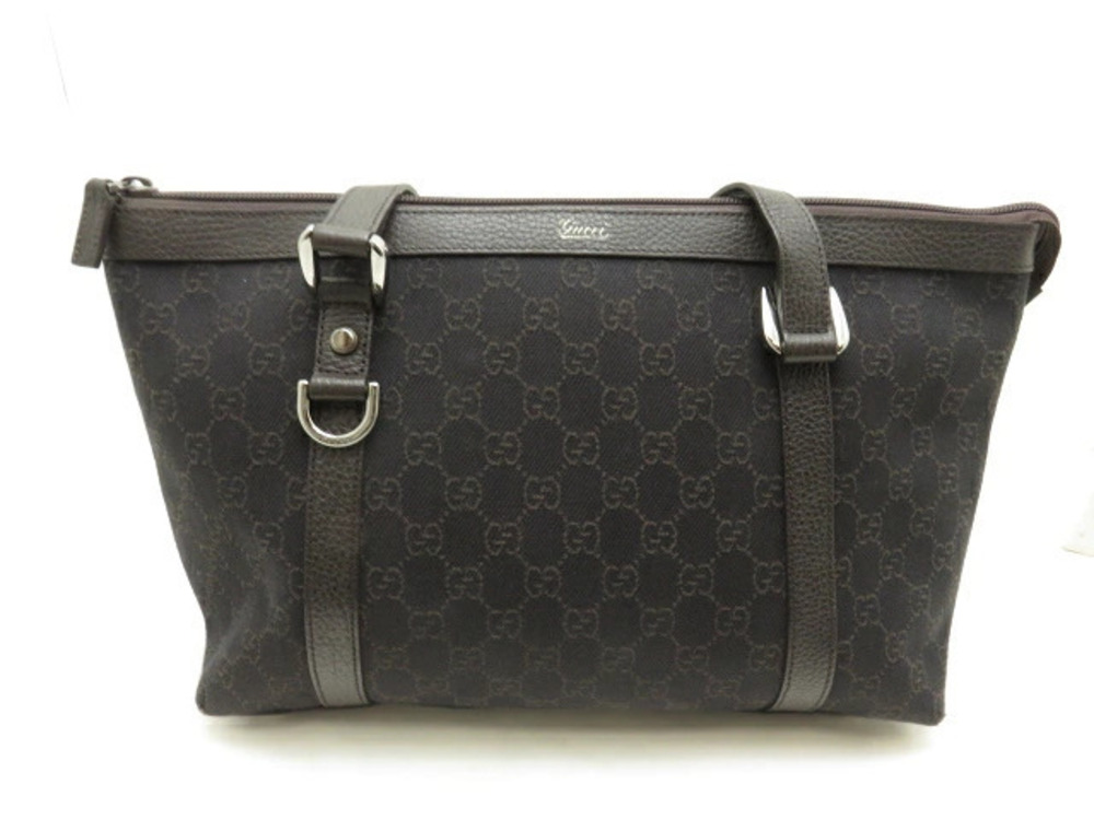 Gucci Tote Bag GG Canvas Brown